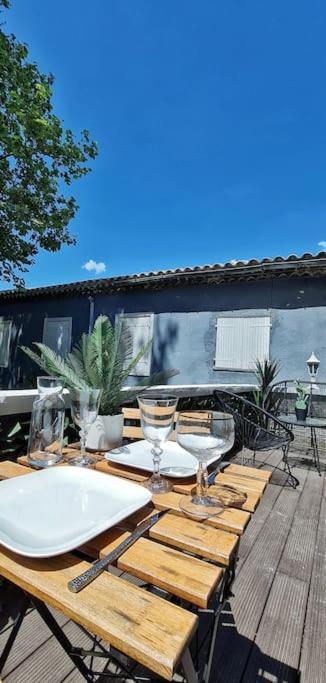 #New#Terrasse Sud Ouest#Pied De La Cite #1 Apartment Carcassonne Exterior photo